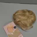 ELESTY Long Natural Curly Glueless Lace Front Wig Gloden Blonde Synthetic Lace Front Wigs for Women Left Part Glueless Heat Resistant Fiber Hair Daily Party Wig