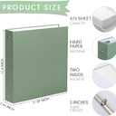 Ctosree 10 Pack 3 Ring Binder with 2 Pockets, 2", Simple Color