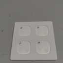 ATUVOS Air Tracker Tags-4 Pack, Bluetooth Luggage Tracker Works with Apple Find My APP (iOS Only, Not for Android), Keys Finder and Item Locator for Luggage, Backpack, Suitcases, Replaceable Battery (White)