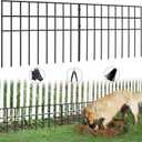31ft(L) x 13in(H) Animal Barrier Fence, 22 Panels No Dig Garden Fence for Dog Rabbit, Rustproof Anti Digging Barrier, Garden Edging Border Ground Defense for Outdoor, Yard, Patio