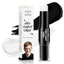 Dual-Ended Black& White Face Body Paint Stick- Cream-Blendable for Halloween, Sports (Football, Baseball, Softball), SFX, Cosplay| Non-Toxic Waterproof Eye Black for Adults& Kids : Arts, Crafts & Sewing