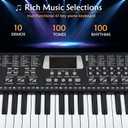 61 Key Keyboard Piano, Portable Electronic Keyboard Piano for Beginners, 30 x 9x 2.5 inch