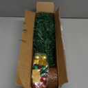 Small Mini Christmas Tree with 50 LED Lights 24 Inch /2FT Tabletop Prelit Artificial Christmas Tree Decorated Gift Boxes and Hanging Ornaments for DIY Christmas DecorationBattery Powered (Green)