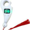 5 x Digital Tasbih Finger Counter, Muslim Islamic Rotating Digital Tasbeeh Prayer Beads Tally Counter with Time and LED Night Light (White LED)