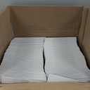 SCT White Window Bakery Box (200 Pack) 10x10x2.5, Auto Pop-Up Bakery Carrier for Pies, Donuts, Pastries, White with Clear Lid, 24233