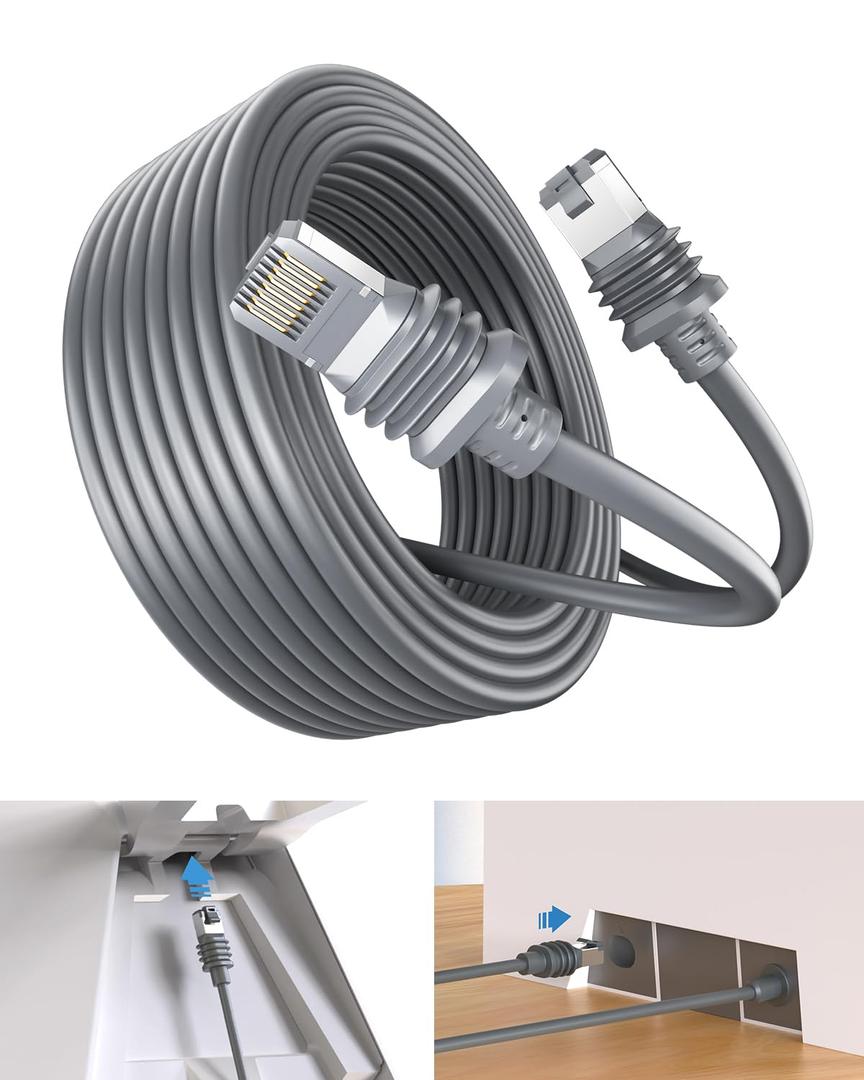 Starlink Gen 3 Cable 100 FT Waterproof & Durable Ethernet Extension Cord, Replacement Accessory for Router, Indoor/Outdoor Use