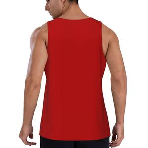 Amazon Essentials Men's Seamless Run Tank Top, Size L Red