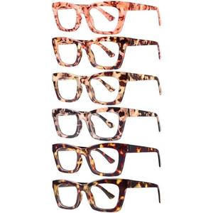 CCVOO Stylish Reading Glasses for Women, Eyeglasses, Blue Light Readers for Women, Computer Eye Glasses, Cheaters