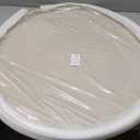 30 x 30 inches high-end Light Luxury Leather Round Oversized Service Tray, Ottoman TrayCoffee Tray, Food Tray, Family Dinner, Out-of-House Picnic, Party Essential Tray (30 inch Beige)