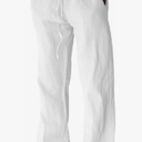 Cotton Linen Pants, Summer Beach Pants Casual Loose Fit with Elastic Waist Drawstring, Size 28
