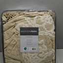 Madison Park Laetitia Lightweight 100% Cotton Quilt Set, Breathable Chenille Tufted, Shabby Chic Boho Medallion Design, Sham, Floral Taupe w/ Tassels, Full/Queen-2 Piece