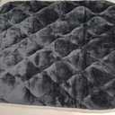 Furrybaby Dog Crate Pad for Dog Cages Flat Crate Mat Kennel Pad with Anti-Slip Bottom Machine Washable for Pet Bed Sleeping (S 24x18'', Grey Mat)