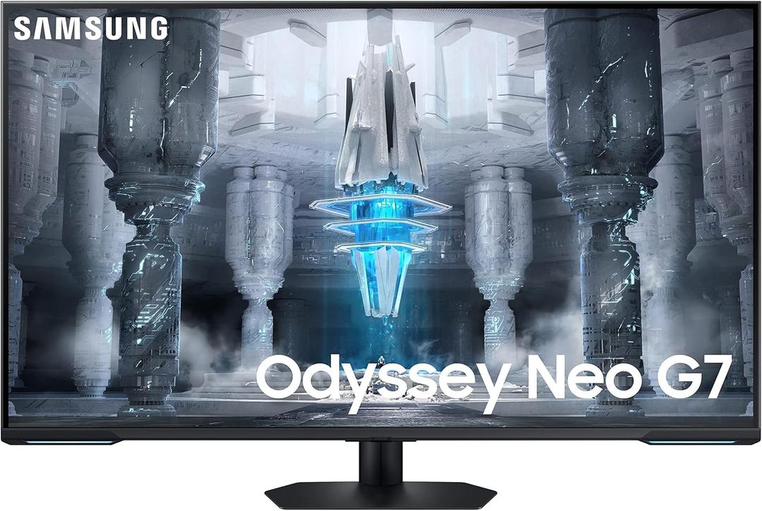 SAMSUNG 43" Odyssey Neo G7 Series 4K UHD Smart Gaming Monitor, 144Hz, 1ms, VESA Display HDR600, Quantum Matrix Technology, AMD FreeSync Premium Pro, LS43CG702NNXZA, 2023, Black