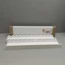 Shario Nursery Book Shelves, 4-Pack White Floating Shelves for Wall Kids, Scalloped Shelves, Wall Book Shelves for Bedroom Kids, Toddler Room, Baby Room, Nursery Decor (23 Inches)