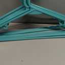 Utopia Home Plastic Hangers 20 Pack - Clothes Hanger with Hooks - Durable & Space Saving (Aqua)
