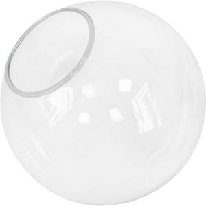 KoKo&Yukina 6 Inch Clear Glass Globes Shade Replacement Glass Shades  2.67" Fitter Opening  Lighting Fixture Replacement