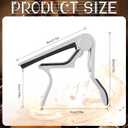 Yeshone 16 Pcs Guitar Clamp Capo Aluminum Metal Universal Electric Guitar Capo Clamp for Various Types Lightweight String Instrument(Red, Gold, White, Black)