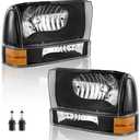 Headlights Halogen for 1999-2004 Ford F250 F350 F450 F550