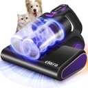 Mattress Vacuum Cleaner, 16KPa Suction Bed/Couch Vacuum, 253.7nm UV-C+140F Heating+HEPA Filter, 600W Pet Hair Remover for Mattress/Sofa/Crib, Lightweight Corded Deep Cleaner