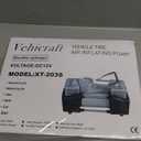 Silver Tire Inflator Portable Air Compressor, Heavy Duty Double Cylinders Auto Pump, 12V Portable Air Compressor Pump with Emergency LED Light - 150PSI Tire Pump, Apply to Car, SUV, RV