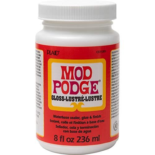 Mod Podge Gloss Sealer, Glue & Finish: All-in-One Craft Solution- Quick Dry, Easy Clean, for Wood, Paper, Fabric & More. Non-Toxic - Craft with Confidence, Made in USA, 8 oz., Pack of 1 Mod Podge Gloss Sealer, Glue & Finish: All-in-One Craft Solution- Quick Dry, Easy Clean, for Wood, Paper, Fabric & More. Non-Toxic - Craft with Confidence, Made in USA, 8 oz., Pack of 1