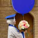 Blue Big 36 Inch Balloons, 9Pcs Blue Giant Big Latex Balloons, Large Balloons for Birthday Wedding Party Decorations. (blue)