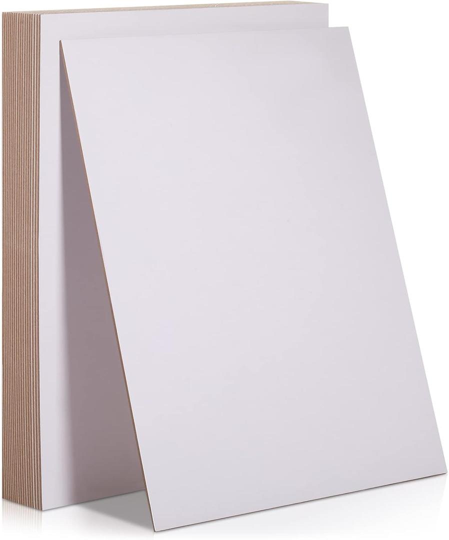 20 Pcs Book Board, Binders Board Chipboard Designer Bookboard Kraft Heavy Duty Chipboard Sheets Bookbinding Supplies for Book Binding Cover (White, 12.5 x 10 Inch 50PT)