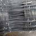 Cattle Fence 4Ft x 328, 13 Gauge Galvanized Wire Fencing, Hinge Knot Woven Wire Fence, Livestock Fencing for Cattle Goats Sheep Hog, Heavy Duty Durable Metal Field Fence for Pasture Yard Garden
