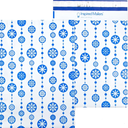 Inspired Mailers - Holiday Poly Mailers 10x13-100 Pack - Snowflake Baubles (Blue) - Mailing Envelopes - Christmas Mailers - Holiday Envelopes