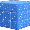 Speed Cube 3x3x3 3D Relief Effect Braille Magic Cube Puzzle,IQ Games Puzzles Special for Blind, 5.6cm