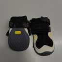 BECEMURU Dog Snow Boots for Winter,Double-Straps Anti-Fall Off Dog Booties Shoes, Non-Slip Paw Protectors for Outdoor Walking Hiking in Snowy or Rainy Day (Black, 3#) (3#(Width 2.0 inch) for 27-38 lbs)