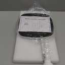 Paper Towel Holder Countertop, Standing Paper Towel Roll Holder for Kitchen Bathroom Organize, Stand with Weighted Base Suction Cups, Stainless Steel One-Handed Operation (White)