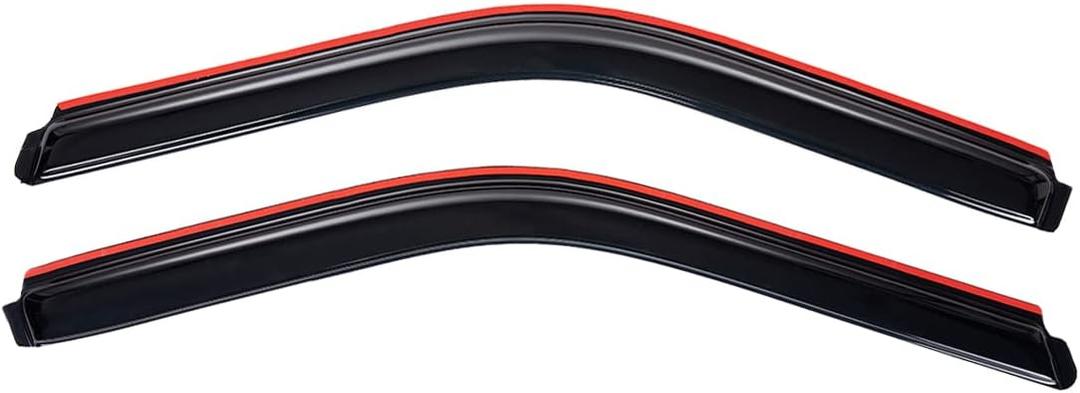 Lightronic Extra Durable In-Channel Window Visor, Fit 1988-1999 Chevrolet & GMC C/K 1500, 2500, 3500, Regular/Extended Cab, 1992-1999 Tahoe & Yukon, 1992-1994 Blazer (NOT Fit S10 Blazer), Smoke, 2-Pcs