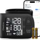 Checkme Wrist Blood Pressure Monitor for Home Use, Bluetooth Blood Pressure Machine, Digital LCD Display BP Monitor with Voice Broadcast, Adjustable Blood Pressure Cuff 5.38.5 Inch, Compatible App