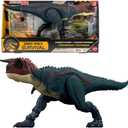 Mattel Jurassic World Dinosaur Action Figure, Running & Biting Carnotaurus with Roar Sounds, Charge N Chomp, Digital Play