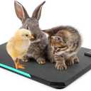 Outdoor Heated Pad for Small Animals, Anti-Bite & Waterproof Cat Heating Pad, Indoor Pet Warmer for Cat Houses/Rabbit Hutches/Chick Brooders in Extreme Weather, 16.5" x 11.8", 35 Watts