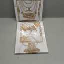 2 Pieces Vintage Perfume Bottle Wall Art Gold Canvas Pictures Wall Decor Modern Luxury Fashion Posters Print Glam Artwork Picture for Bedroom Make up Room Home Decor 12"x16"(30x40cm)