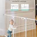 Mom's Choice GROWNSY Baby Gate, 57"-62" Auto-Close Dog Gate for Stairs & Doorways, Pressure-Mounted Easy Install Baby Gate - No Drill, Walk Through, Safe & Durable