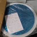 REDCAMP 24" Cocktail Table with Black Cover, Folding Round Bar Table Pub Table with Flip-Up Top for Parties Restaurant, 30" /45" Two Heights Adjustable