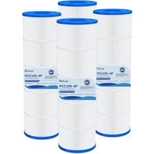 Fil-fresh CCP420 Pool Filter Cartridges Compatible with Pentair Clean & Clear Plus 420, Replacement for Pentair R173576, C-7471, 178584, Pleatco PCC105-PAK4, 4105 sq.ft, 4 Pack