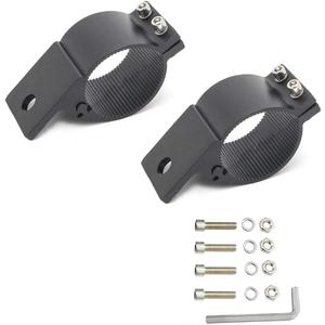 Tube Clamp Mounting Bracket for 2 Inch Bull Bar Roof Rack Roll Cage Mounts LED Square Round Work Light & Light Bar (Adjustable Between 47-53mm/1.8-2.1 inch