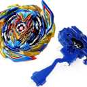 Gyro Battling Tops Burst SuperKing, Gyro Launcher and Grip Battle Game Set Right Spin DB Layer System Gyro Toys Set Gifts for Kids Children Boys, B-163