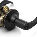 Berlin Modisch Entrance Lever Door Handle [Lock with Two Keys] for Office or Front Door with a Oil Rubbed Bronze Finish, Reversible for Right & Left Side, Entry Lever Classic Series