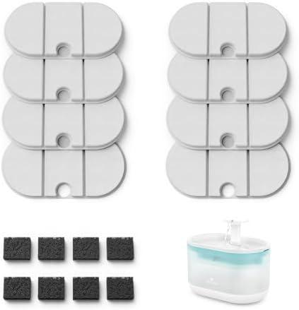 PETLIBRO 8 Packs Replacement Filters for Capsule Cat Water Fountain PLWF002, 4 Months Set of Replacement Filters for Ultra Quiet Pet Water Fountain