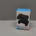 [Switch 1/2 Compatible] FASTSNAIL Grips for Nintendo Switch 2(2025)/1&OLED for Joy-Con 2, Wear-Resistant & Anti-Slip Controller Grips Handle Kit, Switch 2 Joypad Holder Accessories (Black,Black)