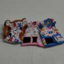 Reusable Cat Diapers 3 Pack With Good Absorbency for Female and Male Cats - Small, Easy to Put On, Adorable, Secure Fit, Small(New Born-10.5"Waist)