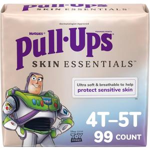 Pull-Ups Boys' Skin Essentials Potty Training Pants, Training Underwear, 4T-5T (38-50 lbs), 99 Ct (3 Packs of 33)