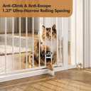 51-inch Extra Tall Pet Gate for Cats & Dogs,White | Fits widths of 31.5-42.5,Extra Tall Design, Pressure/Screw mounted, Suitable for Indoor Doorways liveing Room