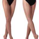 DANCEYOU Slight Shimmery Footed Tights Girls and Women Size Sparkly Skin Tone Toast for Costume, Dance and Daily Dressing (X-Large)