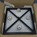 BrightHome Farmhouse Chandelier 4-Light, Black Pendant Light Fixture for Kitchen Island Dining Room, Lantern Industrial Lighting Ceiling Hanging with Metal Cage Adjustable Height for Entryway Foyer